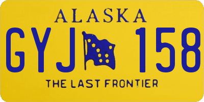 AK license plate GYJ158