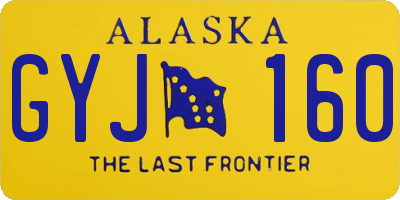 AK license plate GYJ160