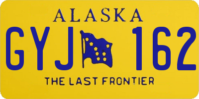 AK license plate GYJ162
