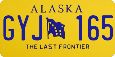 AK license plate GYJ165