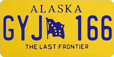 AK license plate GYJ166