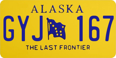 AK license plate GYJ167