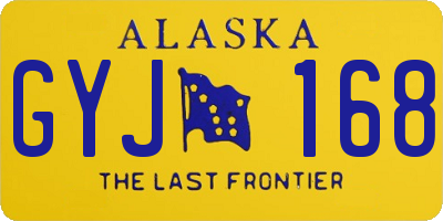 AK license plate GYJ168