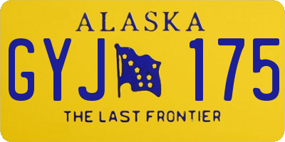AK license plate GYJ175