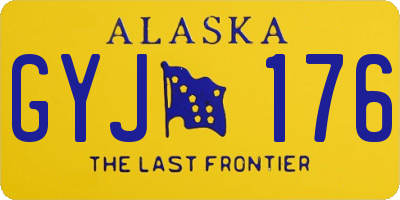 AK license plate GYJ176