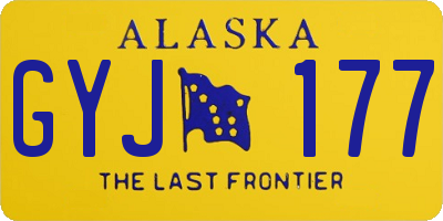 AK license plate GYJ177