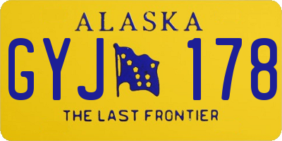 AK license plate GYJ178