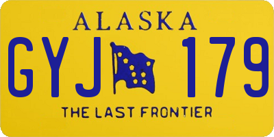 AK license plate GYJ179