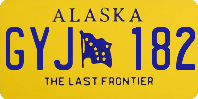 AK license plate GYJ182