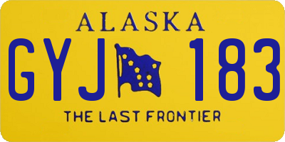 AK license plate GYJ183