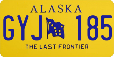 AK license plate GYJ185