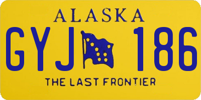 AK license plate GYJ186