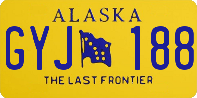 AK license plate GYJ188