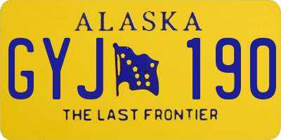 AK license plate GYJ190