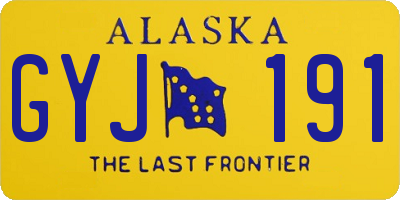 AK license plate GYJ191