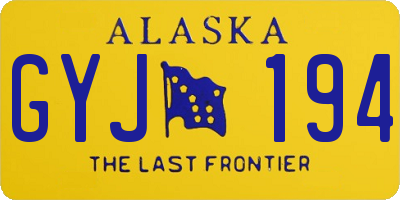 AK license plate GYJ194