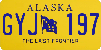 AK license plate GYJ197