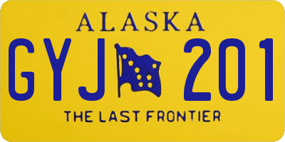 AK license plate GYJ201