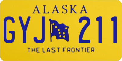 AK license plate GYJ211