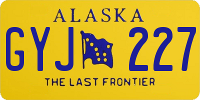 AK license plate GYJ227