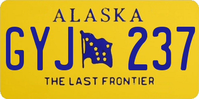 AK license plate GYJ237