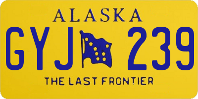 AK license plate GYJ239