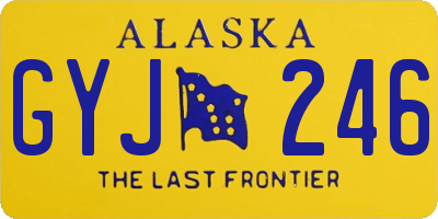 AK license plate GYJ246