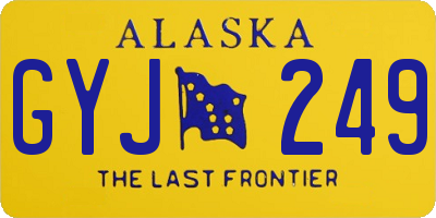 AK license plate GYJ249