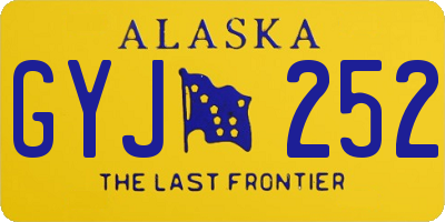 AK license plate GYJ252