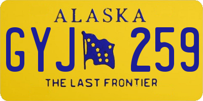 AK license plate GYJ259