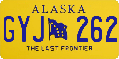 AK license plate GYJ262
