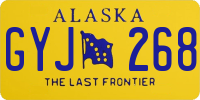 AK license plate GYJ268