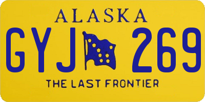 AK license plate GYJ269