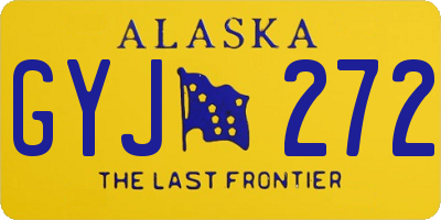 AK license plate GYJ272