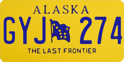 AK license plate GYJ274