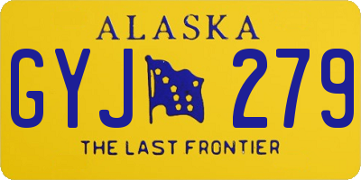 AK license plate GYJ279