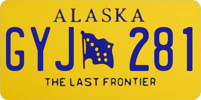 AK license plate GYJ281