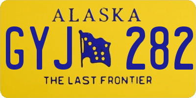 AK license plate GYJ282