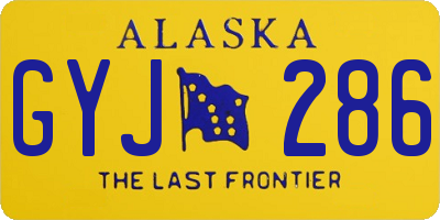 AK license plate GYJ286