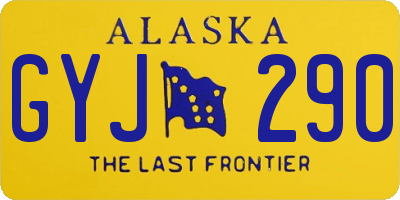 AK license plate GYJ290