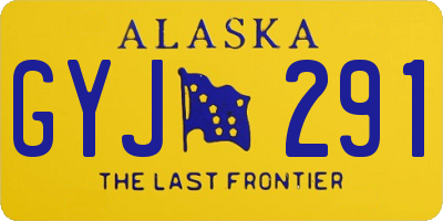 AK license plate GYJ291
