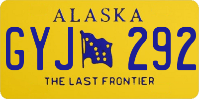 AK license plate GYJ292
