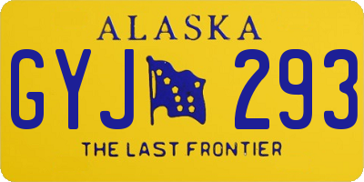 AK license plate GYJ293