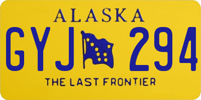AK license plate GYJ294