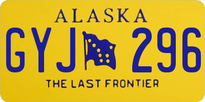 AK license plate GYJ296