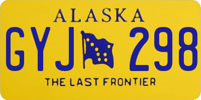 AK license plate GYJ298