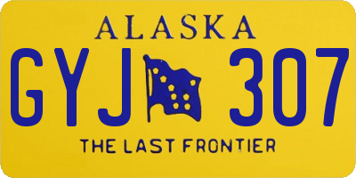 AK license plate GYJ307