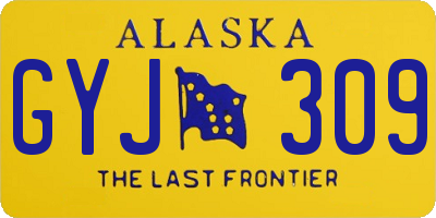 AK license plate GYJ309
