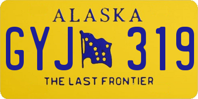 AK license plate GYJ319