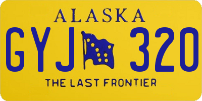 AK license plate GYJ320